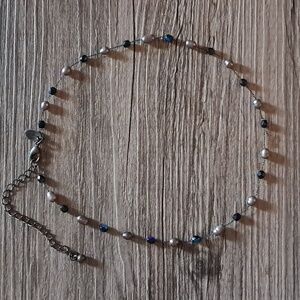 Lia Sophia Pearl and Faceted Bead Necklace